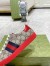 Gucci Men's Ace Sneakers in Beige GG Supreme Canvas with Web