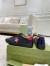 Gucci Men's Ace Sneakers in Black Leather with Bee