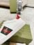 Gucci Men's Ace Sneakers in White Leather with Bee