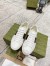 Gucci Men's Ace Sneakers in White Leather with Bee