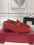 Gucci Women's Jordaan Loafers in Red GG canvas