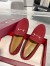 Gucci Women's Jordaan Loafers in Red GG canvas