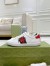 Gucci Women's Ace White Sneakers with Pineapple Embroidered 