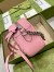 Gucci GG Marmont Small Camera Bag in Pastel Pink Chevron Leather