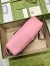 Gucci GG Marmont Small Camera Bag in Pastel Pink Chevron Leather