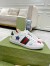 Gucci Women's Ace Sneakers in White Leather with Stars