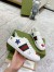 Gucci Women's Ace Sneakers in White Leather with Stars