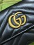 Gucci GG Marmont Trifold Wallet In Black Matelasse Leather