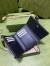 Gucci GG Marmont Trifold Wallet In Black Matelasse Leather