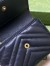 Gucci GG Marmont Trifold Wallet In Black Matelasse Leather