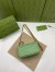 Gucci GG Marmont Super Mini Bag in Green Chevron Leather