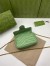 Gucci GG Marmont Super Mini Bag in Green Chevron Leather