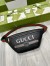 Gucci Belt Bag in Black Print Leather