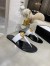 Gucci Thong Sandals in White Leather with Double G