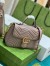 Gucci GG Marmont Small Top Handle Bag in Nude Chevron Calfskin