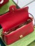 Gucci GG Marmont Small Top Handle Bag in Red Chevron Calfskin