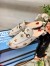 Gucci Women's Princetown Slippers in White Leather with Bees and Stars