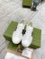 Gucci Women's Ace White Sneakers with Loved Embroidered