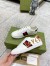 Gucci Women's Ace White Sneakers with Loved Embroidered