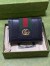 Gucci Ophidia Card Case Wallet in Black Leather