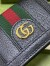 Gucci Ophidia Card Case Wallet in Black Leather