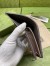 Gucci Ophidia Card Case Wallet in Beige Canvas with Brown Leather