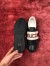 Gucci Men's Elastic Stripe Sneakers in Black Leather