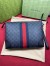 Gucci Portfolio Pouch in Black GG Canvas with Web