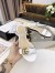 Gucci Flat Sandals in White Leather with Double G