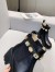 Gucci Ankle Boots in Black Leather with Crystals Strap