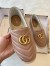 Gucci Espadrilles in Dusty Pink Matelasse Leather with Double G