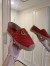 Gucci Espadrilles in Red Matelasse Leather with Double G