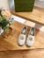 Gucci Espadrilles in White Matelasse Leather with Double G