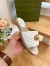 Gucci Espadrilles Slides in White Matelasse Leather with Double G