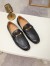 Gucci Men's Horsebit Slip-on Loafer in Black Leather with Web