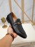 Gucci Men's Horsebit Slip-on Loafer in Black Leather with Web