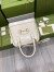 Gucci Horsebit 1955 Small Top Handle Bag in White Calfskin