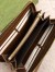 Gucci Horsebit 1955 Zip Around Wallet in GG Supreme with Brown Leaher