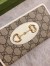 Gucci Horsebit 1955 Zip Around Wallet in GG Supreme with White Leaher