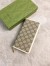 Gucci Horsebit 1955 Zip Around Wallet in GG Supreme with White Leaher