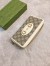 Gucci Horsebit 1955 Zip Around Wallet in GG Supreme with White Leaher