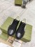 Gucci Men's Ace Sneakers in Black Leather with White Interlocking G