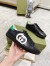 Gucci Men's Ace Sneakers in Black Leather with White Interlocking G