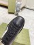 Gucci Men's Ace Sneakers in Black Leather with White Interlocking G