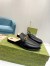 Gucci Women's Princetown Slippers in Black Leaher with Horsebit 