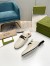 Gucci Women's Princetown Slippers in White Leaher with Horsebit