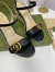 Gucci Espadrille Wedge Sandals In Black Leather