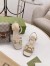 Gucci Ankle Strap Sandals in White Leather with Horsebit