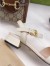 Gucci Ankle Strap Sandals in White Leather with Horsebit