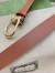Gucci G Buckle Belt 30MM in Brown Leather 